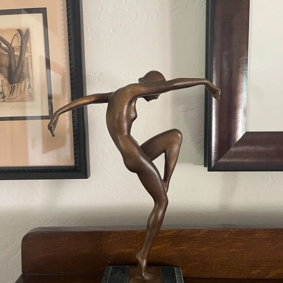 Art Deco Bronze French Female Dancers - Pair - Picture 5 of 8
